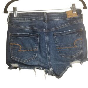 American Eagle Women's High-Rise Shortie Y2K Micro Mini Cutoff Jeans Sz 8
